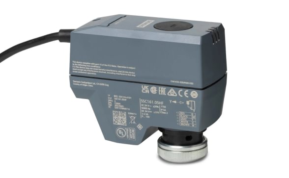 Siemens SSC161.05HF (SSC61) elektrinė pavara 0…10V, 24V, 30s, kabelis 1,5m