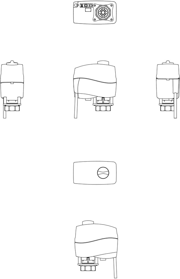 Danfoss AMV 150 230V 24s/mm 5mm 250N elektrinė pavara (šild.)