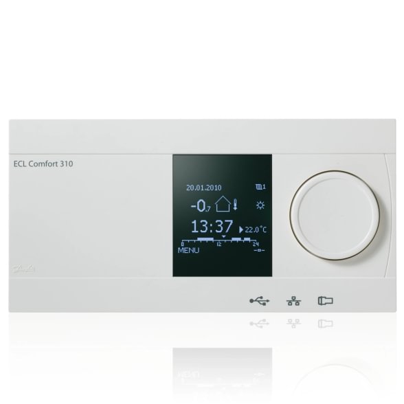 Danfoss ECL 310 electronic controller, key-operated