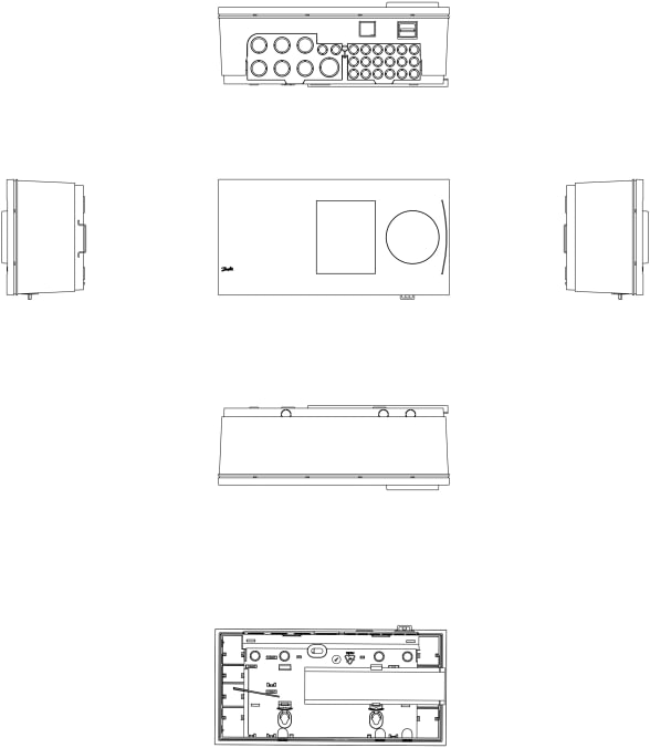 Danfoss ECL 310 electronic controller, key-operated