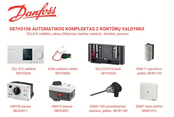 Danfoss ECL310 komplektas