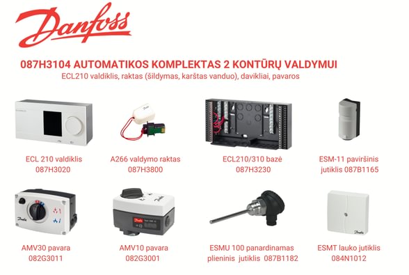 Danfoss ECL210 komplektas