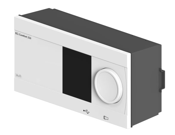 Danfoss ECL Comfort 210 electronic controller (2 circuits, LCD, Modbus, A-key programmable)