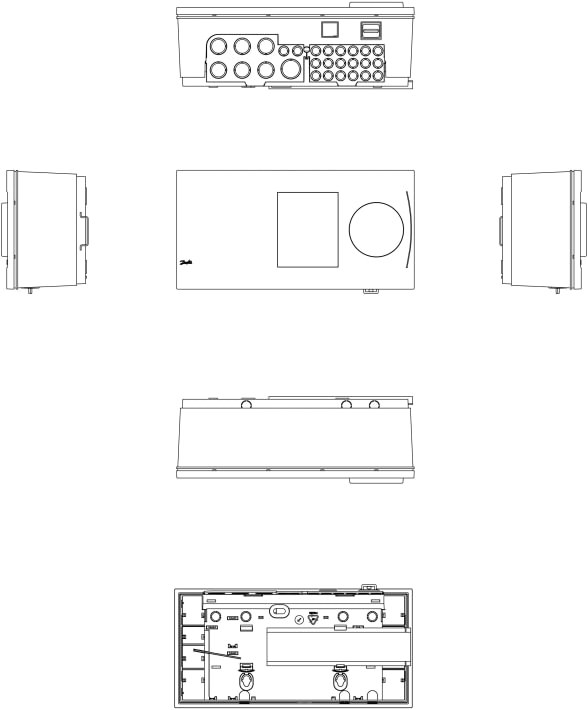 Danfoss ECL Comfort 210 electronic controller (2 circuits, LCD, Modbus, A-key programmable)