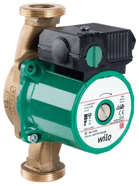Wilo Star-Z 20/7-3 domestic hot water recirculation pump (150 mm)