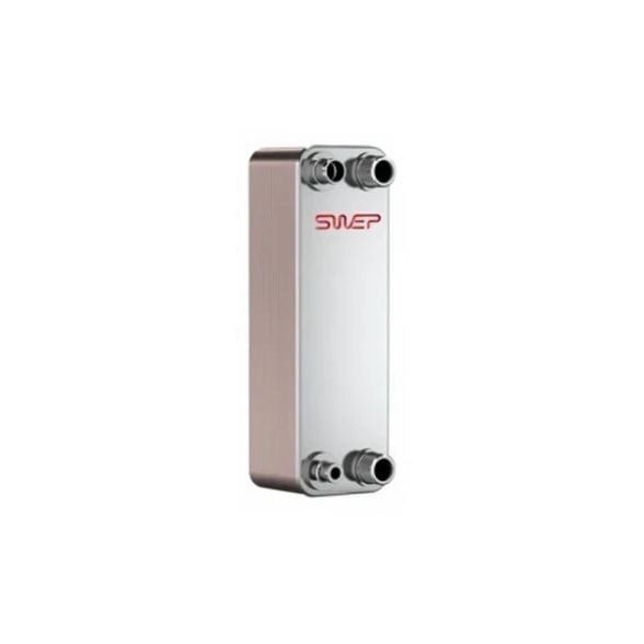 SWEP B16x53x52/2S brazed plate heat exchanger, 1 1/4" NPT / G 1 1/4", 53+52 (105) plates, PN 30