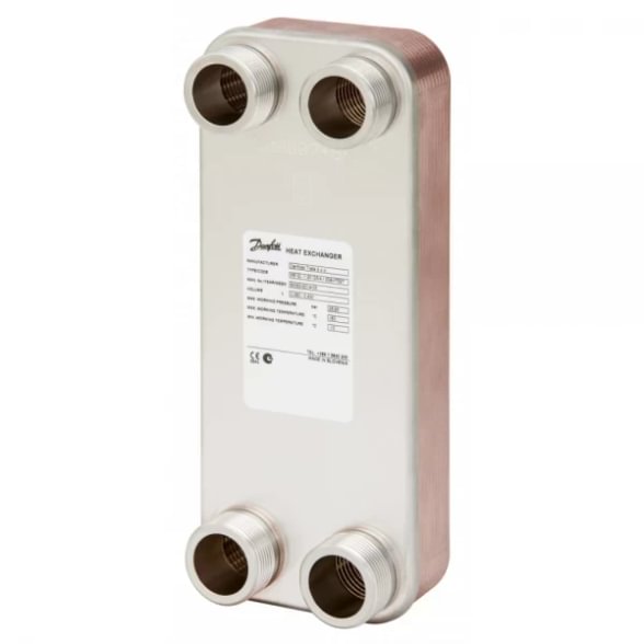 Danfoss XB12L-1 20 lituotas plokštelinis šilumokaitis, G 1", 20 plokštelių, PN 25