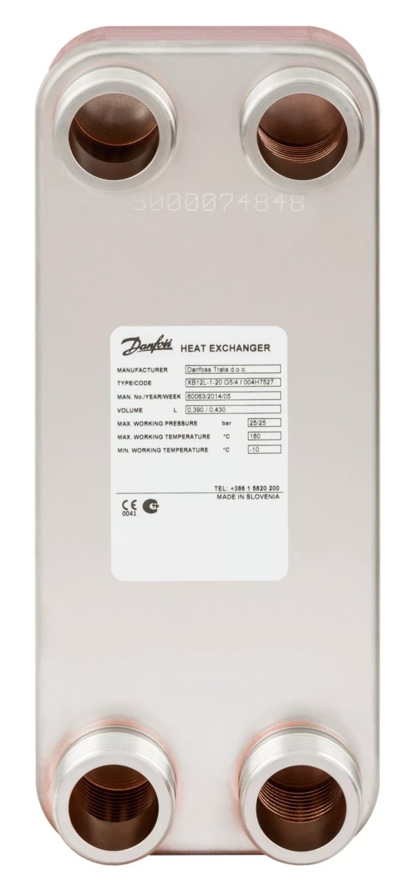 Danfoss XB 12L-2 50/50 lituotas plokštelinis šilumokaitis, PN 25